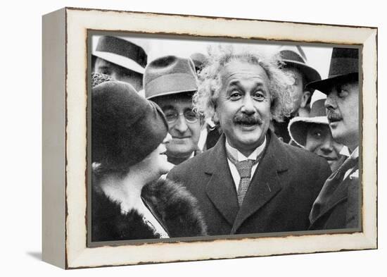 Albert Einstein (1879-1955) Physician Author of the Relative Theory and His 2nd Wife Elsa Lowenthal-null-Framed Stretched Canvas