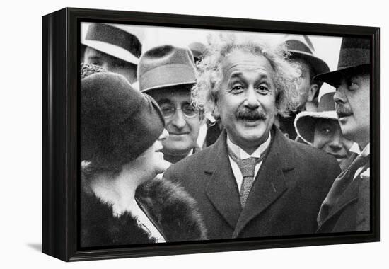Albert Einstein (1879-1955) Physician Author of the Relative Theory and His 2nd Wife Elsa Lowenthal-null-Framed Stretched Canvas