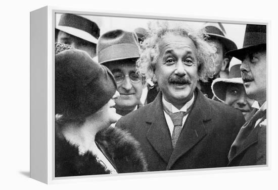 Albert Einstein (1879-1955) Physician Author of the Relative Theory and His 2nd Wife Elsa Lowenthal-null-Framed Stretched Canvas