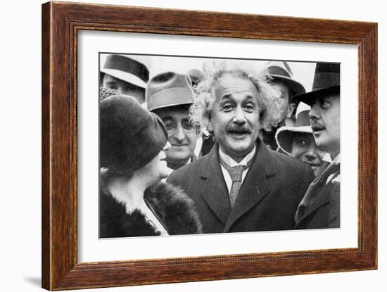 Albert Einstein (1879-1955) Physician Author of the Relative Theory and His 2nd Wife Elsa Lowenthal-null-Framed Photo