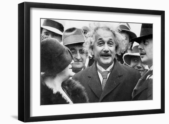 Albert Einstein (1879-1955) Physician Author of the Relative Theory and His 2nd Wife Elsa Lowenthal-null-Framed Photo