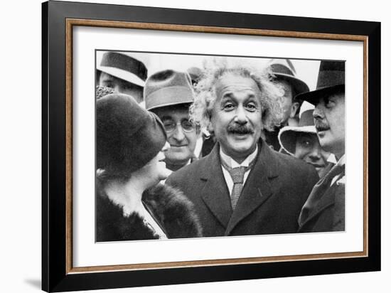 Albert Einstein (1879-1955) Physician Author of the Relative Theory and His 2nd Wife Elsa Lowenthal-null-Framed Photo