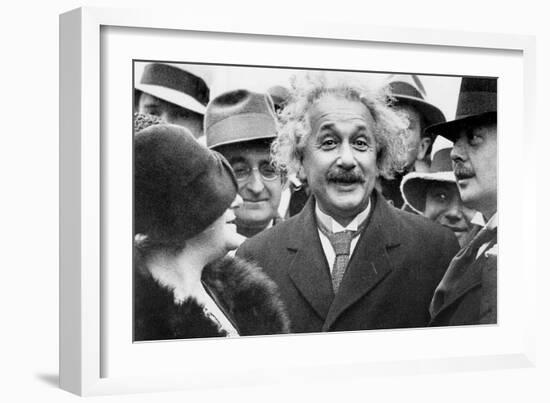 Albert Einstein (1879-1955) Physician Author of the Relative Theory and His 2nd Wife Elsa Lowenthal-null-Framed Photo