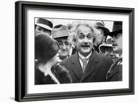 Albert Einstein (1879-1955) Physician Author of the Relative Theory and His 2nd Wife Elsa Lowenthal-null-Framed Photo