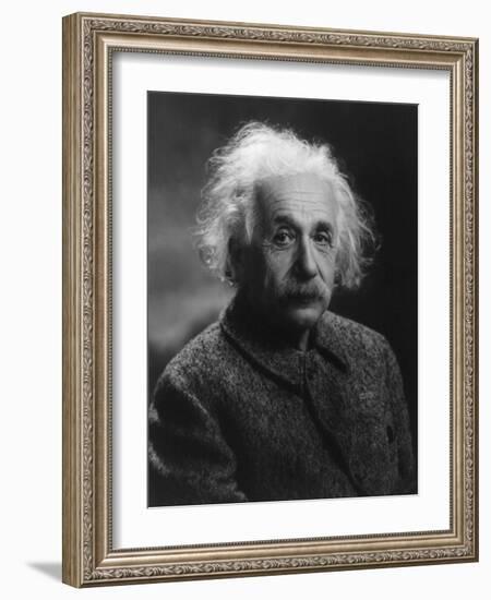 Albert Einstein, 1947-null-Framed Art Print