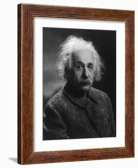 Albert Einstein, 1947-null-Framed Art Print