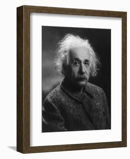 Albert Einstein, 1947-null-Framed Art Print