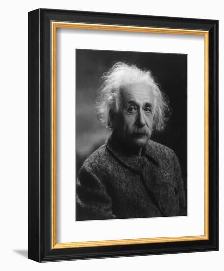 Albert Einstein, 1947-null-Framed Art Print