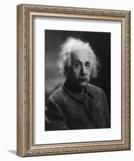 Albert Einstein, 1947-null-Framed Premium Giclee Print