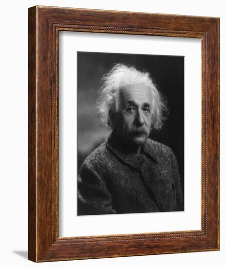 Albert Einstein, 1947-null-Framed Premium Giclee Print