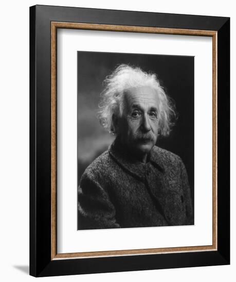 Albert Einstein, 1947-null-Framed Premium Giclee Print