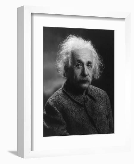 Albert Einstein, 1947-null-Framed Premium Giclee Print