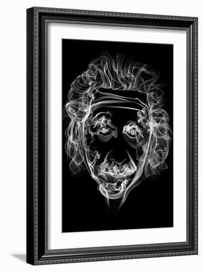 Albert Einstein 2-Octavian Mielu-Framed Art Print