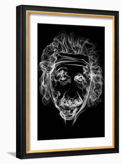 Albert Einstein 2-Octavian Mielu-Framed Art Print