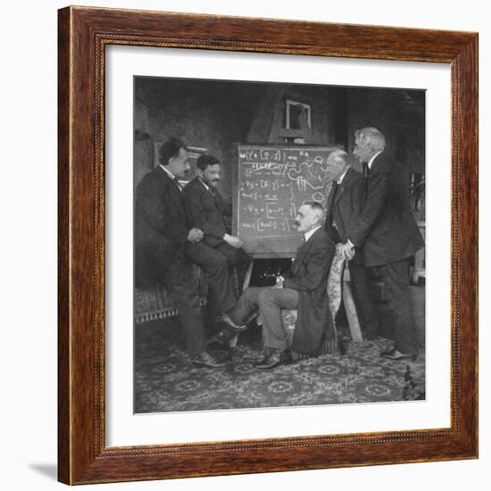 Albert Einstein and Other Physicists at Paul Ehrenfest's Home, Leyden, Netherlands-null-Framed Giclee Print