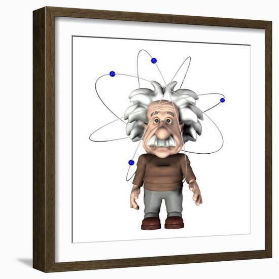 Albert Einstein, Artwork-Friedrich Saurer-Framed Photographic Print