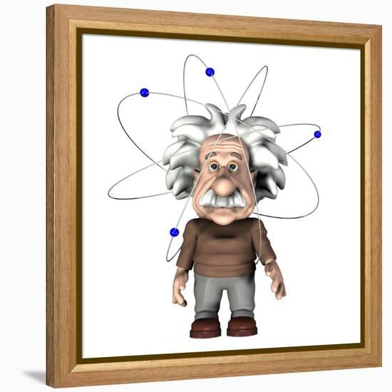 Albert Einstein, Artwork-Friedrich Saurer-Framed Premier Image Canvas