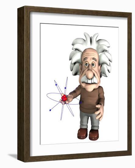 Albert Einstein, Artwork-Friedrich Saurer-Framed Photographic Print