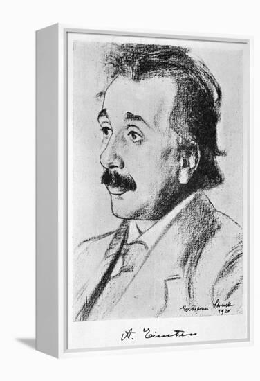 Albert Einstein German Born Physicist in 1920-null-Framed Stretched Canvas