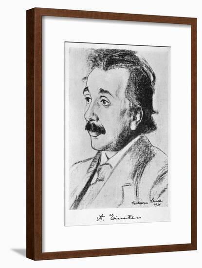 Albert Einstein German Born Physicist in 1920-null-Framed Art Print