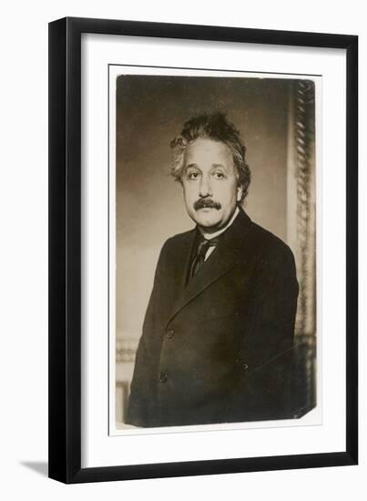 Albert Einstein German Born Physicist Winner of the Nobel Prize for Physics in 1921-null-Framed Premium Giclee Print