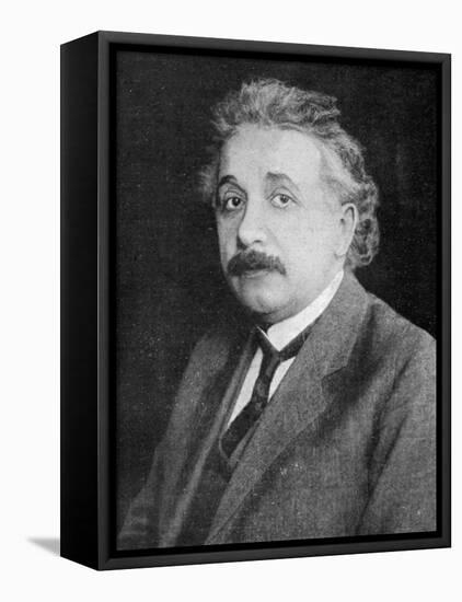 Albert Einstein German Born Physicist-null-Framed Premier Image Canvas