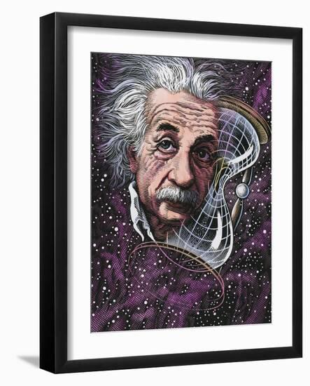 Albert Einstein, German Physicist-Bill Sanderson-Framed Photographic Print