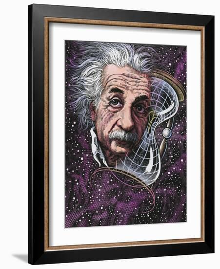 Albert Einstein, German Physicist-Bill Sanderson-Framed Photographic Print