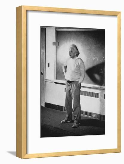 Albert Einstein, German-Swiss-American Mathematician and Physicist, 1940-null-Framed Giclee Print