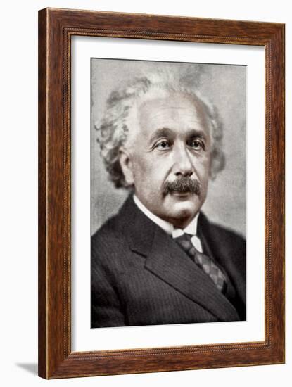 Albert Einstein, German-Swiss Mathematician and Theoretical Physicist, C1930S-null-Framed Giclee Print