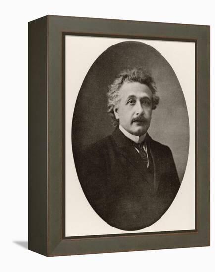 Albert Einstein in 1922-null-Framed Premier Image Canvas