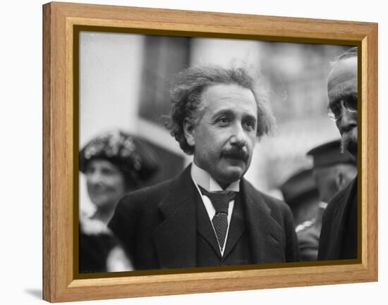 Albert Einstein in Washington, c.1922-Harris & Ewing-Framed Premier Image Canvas