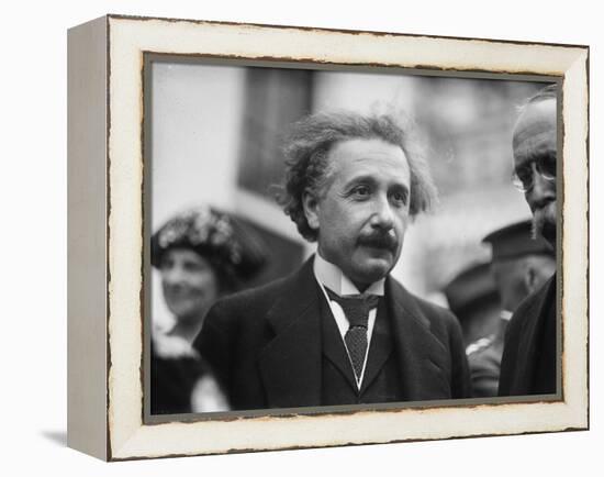 Albert Einstein in Washington, c.1922-Harris & Ewing-Framed Premier Image Canvas