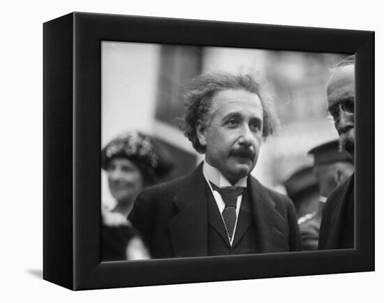 Albert Einstein in Washington, c.1922-Harris & Ewing-Framed Premier Image Canvas