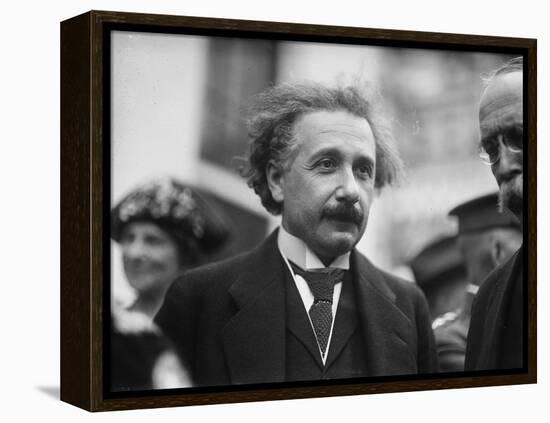 Albert Einstein in Washington, c.1922-Harris & Ewing-Framed Premier Image Canvas