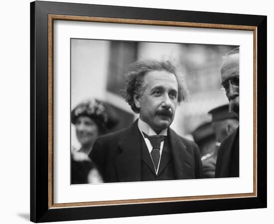 Albert Einstein in Washington, c.1922-Harris & Ewing-Framed Photographic Print