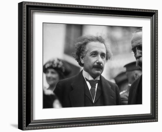 Albert Einstein in Washington, c.1922-Harris & Ewing-Framed Photographic Print