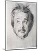 Albert Einstein (Litho)-William Rothenstein-Mounted Giclee Print