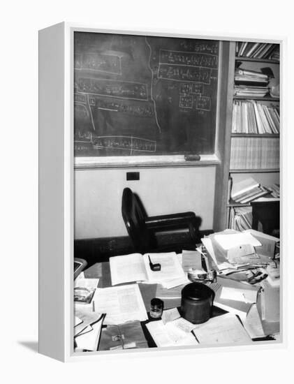 Albert Einstein's Study at the Institute for Advance Study at Princeton University-null-Framed Stretched Canvas