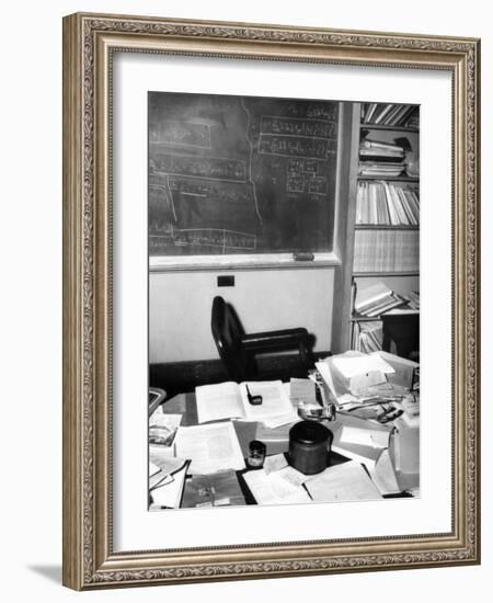 Albert Einstein's Study at the Institute for Advance Study at Princeton University-null-Framed Photo