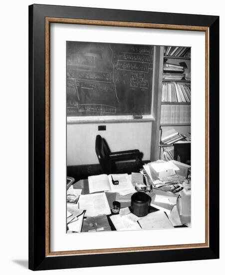 Albert Einstein's Study at the Institute for Advance Study at Princeton University-null-Framed Photo