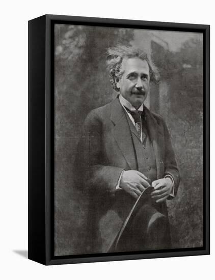 Albert Einstein Scientist During His Visit to Paris in 1922-null-Framed Premier Image Canvas