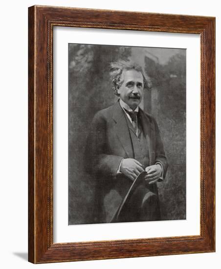 Albert Einstein Scientist During His Visit to Paris in 1922-null-Framed Photographic Print