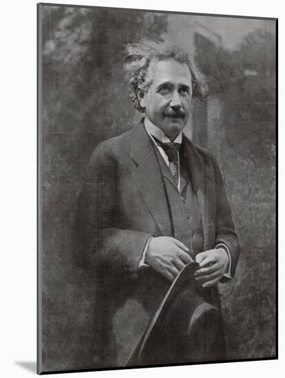 Albert Einstein Scientist During His Visit to Paris in 1922-null-Mounted Photographic Print