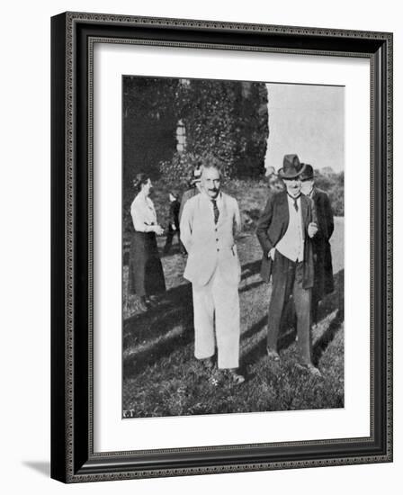 Albert Einstein Scientist in a White Suit-null-Framed Photographic Print