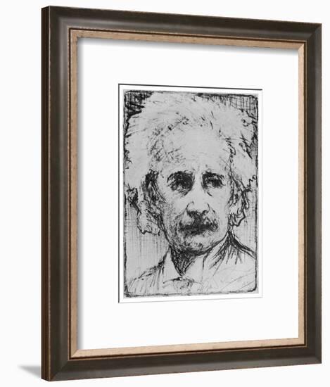 Albert Einstein Scientist-Howard Smith-Framed Art Print