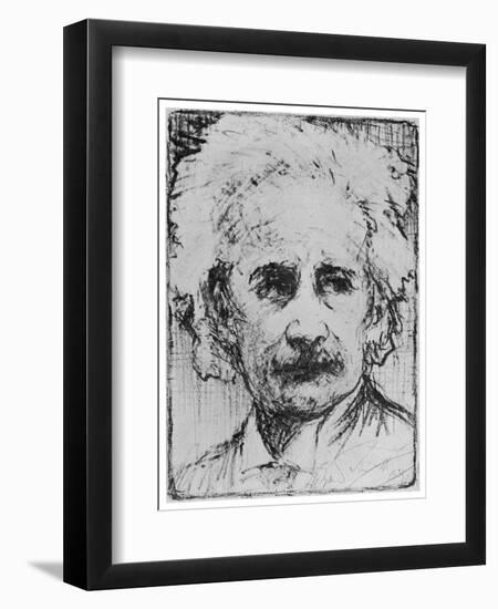 Albert Einstein Scientist-Howard Smith-Framed Art Print