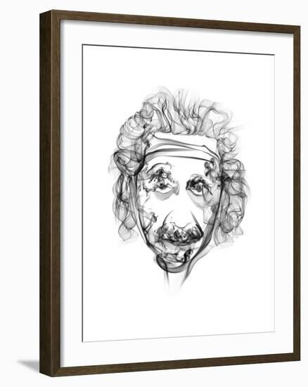 Albert Einstein-Octavian Mielu-Framed Art Print