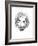 Albert Einstein-Octavian Mielu-Framed Art Print