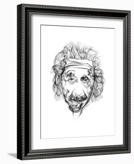 Albert Einstein-Octavian Mielu-Framed Art Print